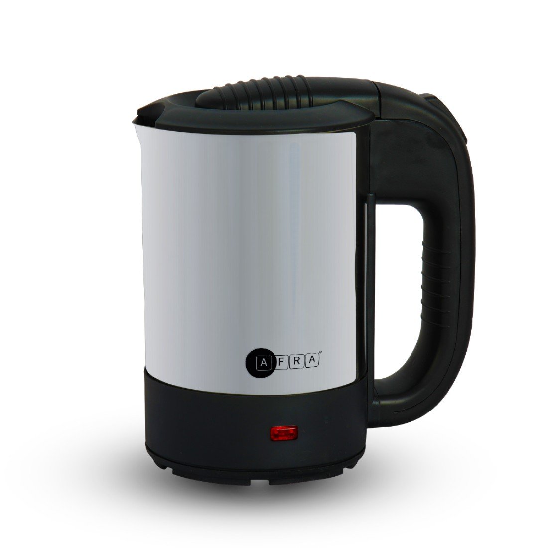 AFRA Portable Electric Kettle AF-0511KTSS – 1100W, 0.5L, Stainless Steel, Auto Shut-Off, Compact