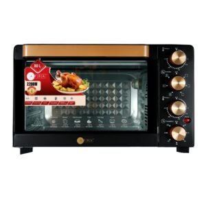AFRA 80L Electric Oven Toaster – 2200W, Rotisserie, Convection, 7 Functions – AF-8022OTBK