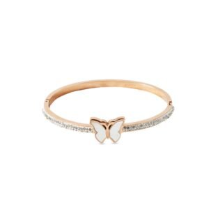 AFRA JEW Wings Bracelet | Rose Gold Stainless Steel | Angel Wing Design | Stylish Symbolic Jewelry | AFJ17002B