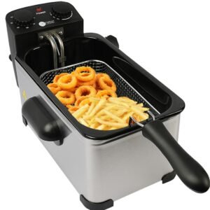 AFRA Deep Fryer, 3L Capacity, 2000W, Stainless Steel, Auto Shut-Off – AF-2000DFSS