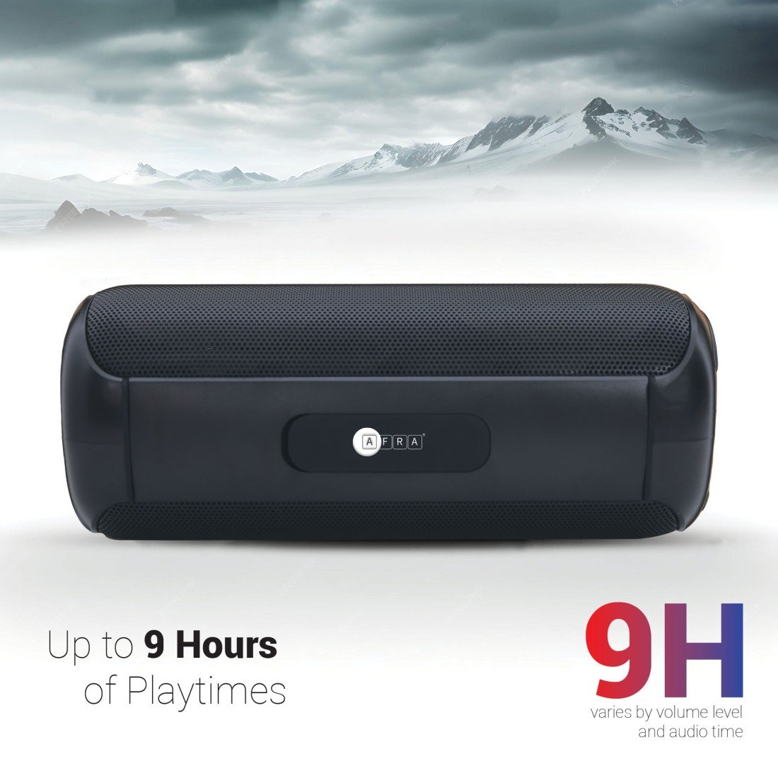 AFRA Bluetooth Speaker | 12W Ultra Bass | RGB Light Show | IPX4 Waterproof | Rechargeable Battery - Image 5