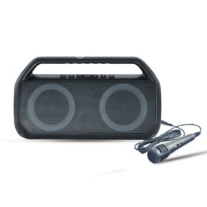 AFRA Bluetooth Speaker | 26W Ultra Bass | Black Plastic Body | Portable | AF-0026BSBK
