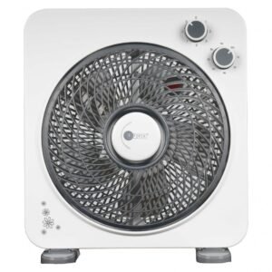 AFRA Electric Box Fan 45W, 5 Blades, 3-Speed Control, White – AF-1045WT, 2-Year Warranty