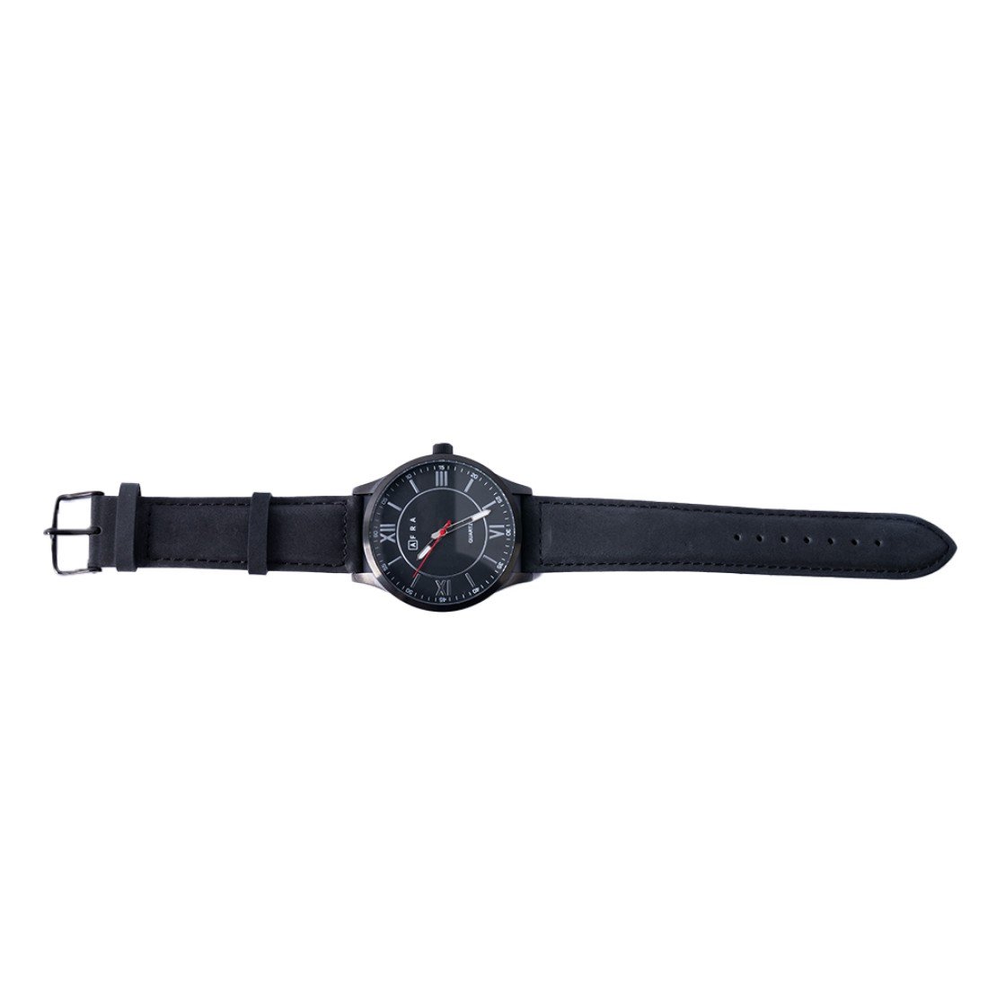 AFRA Retronic Gents Watch | Black Case | Black Dial | Black Leather Strap | Model AF11901 - Image 3