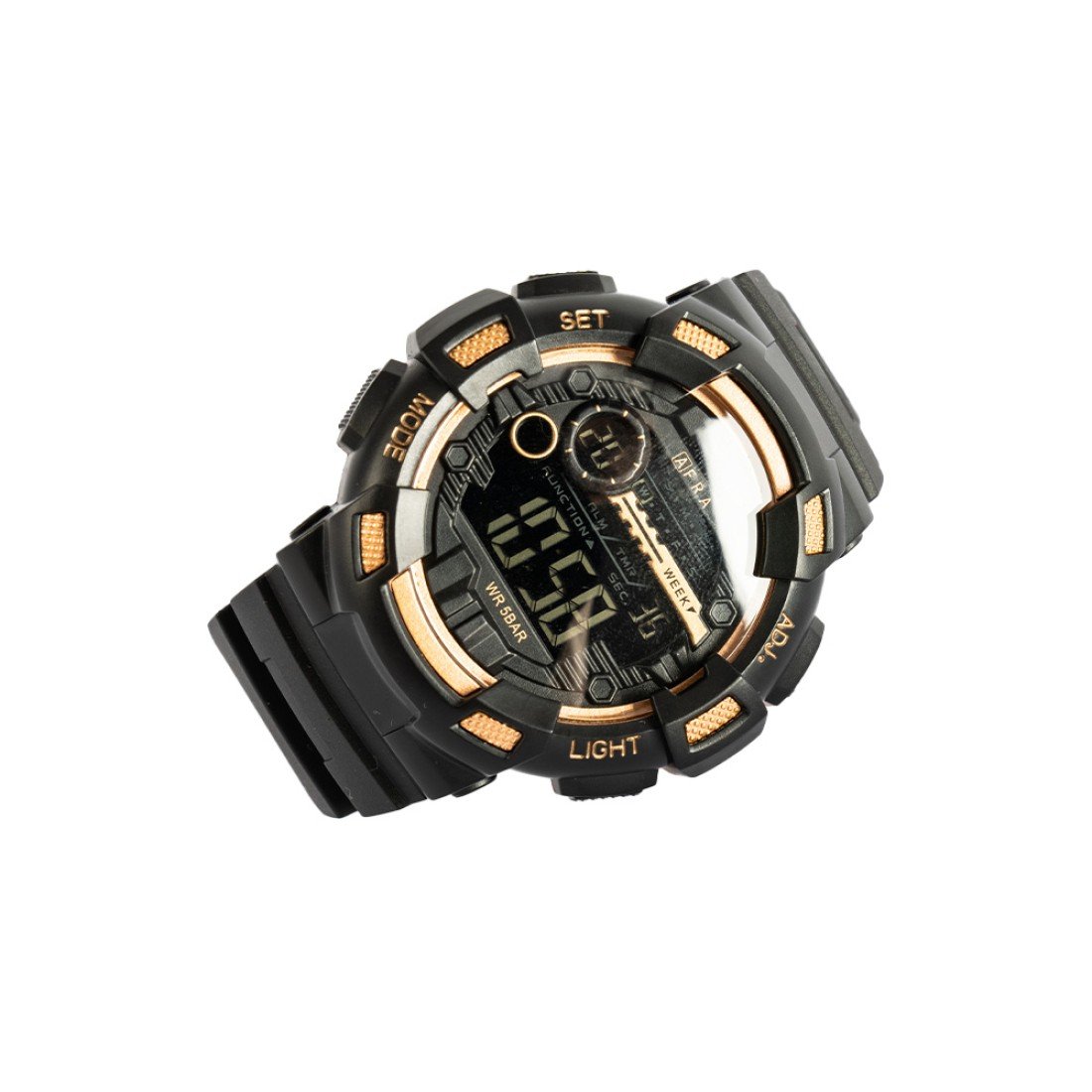 AFRA Highlander Gents Watch | Black/Rose Gold Case | Black Dial | PU Strap | AF12002 - Image 3