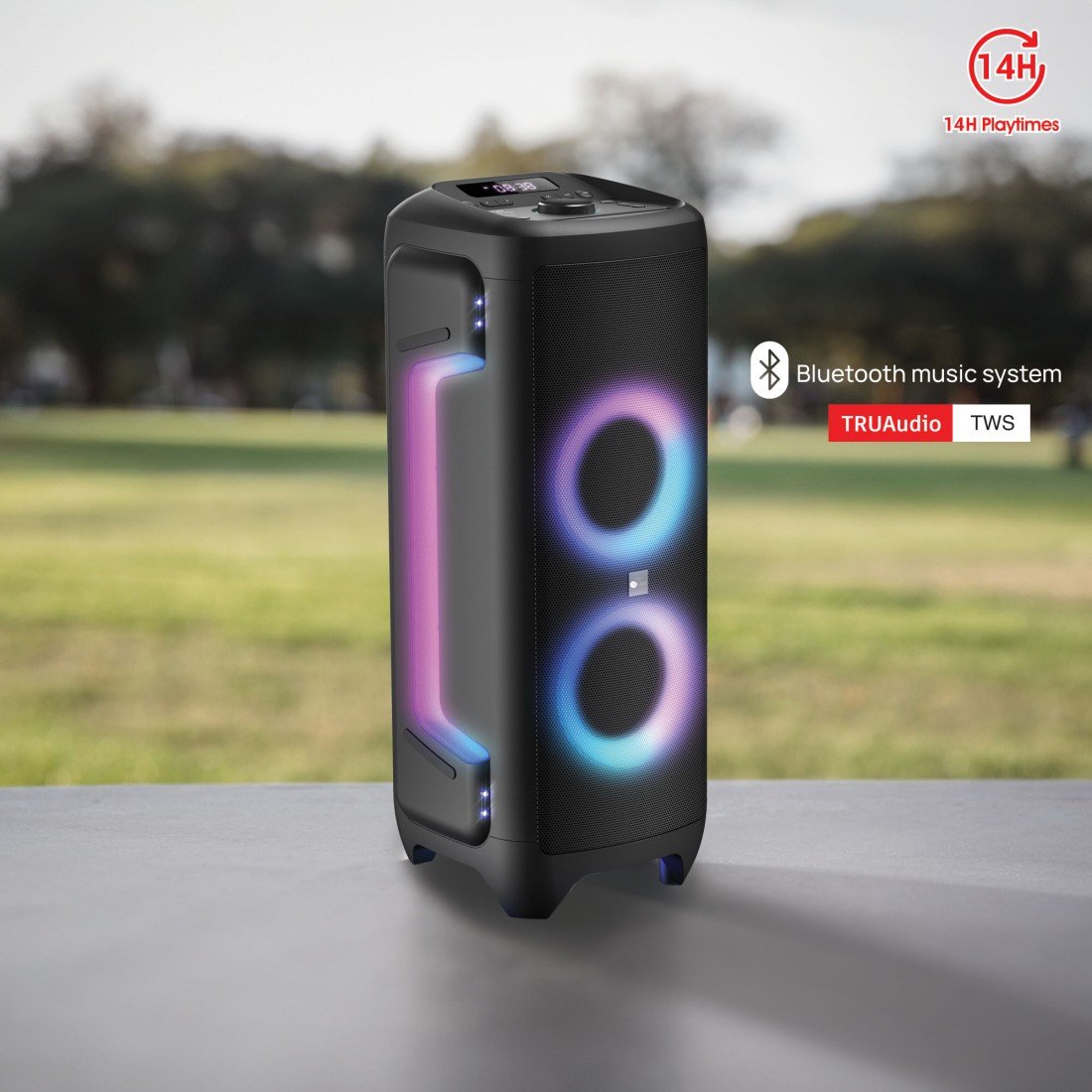 AFRA Party Speaker | 300W Power | Karaoke Mic | FM Radio | 15A Battery | AF-300PSBK - Image 7