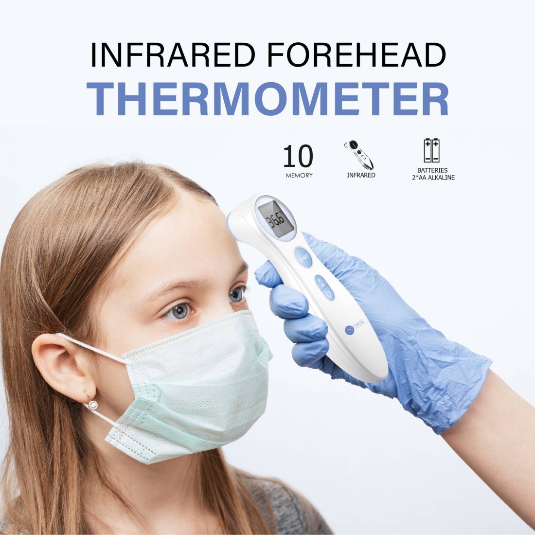 AFRA Infrared Forehead Thermometer | Non-Contact | Gun Type | White | AF-301ITG - Image 3