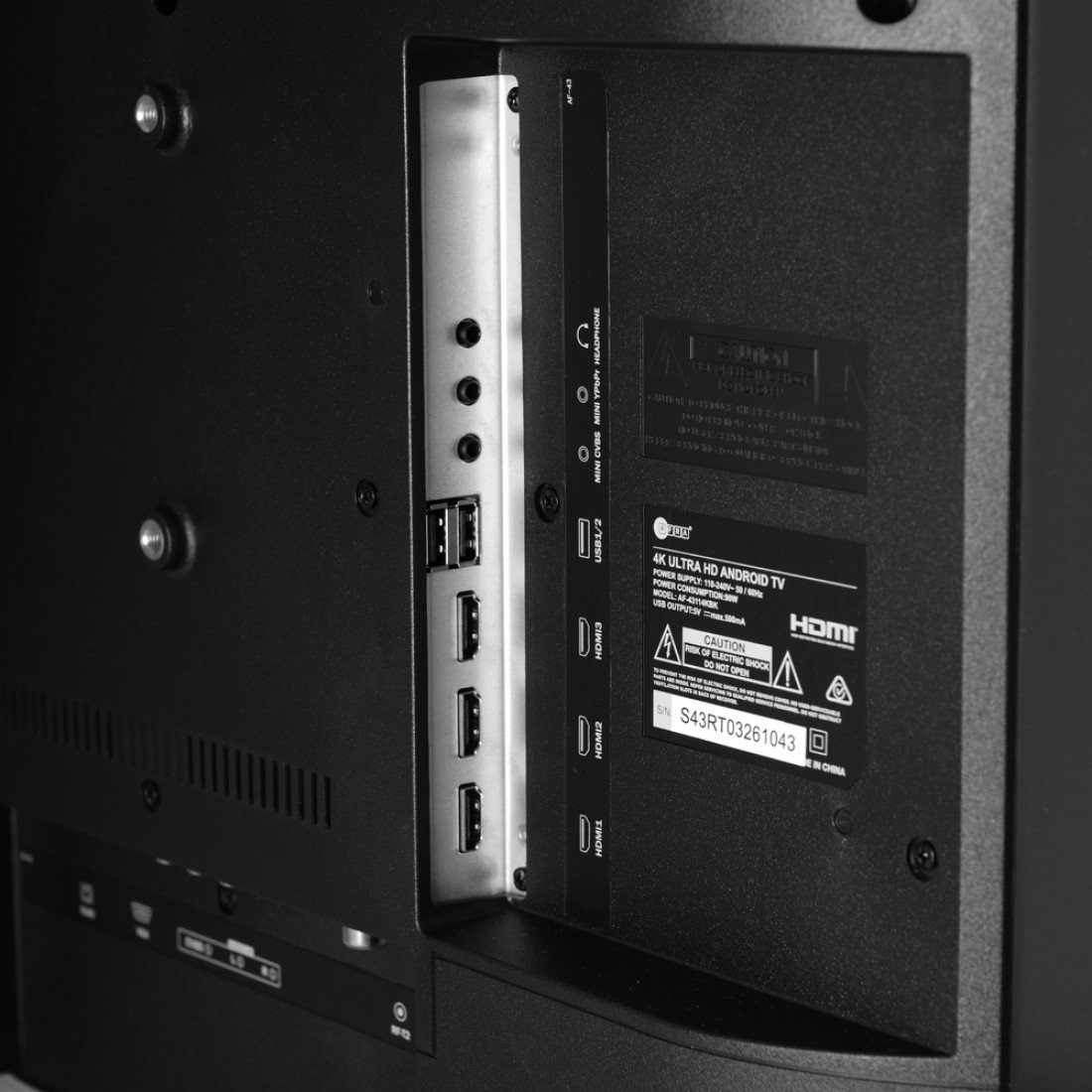 AFRA 50-Inch Smart 4K UHD TV AF-50114KBK – Frameless LED, Android 11, HDMI, USB & Streaming - Image 8