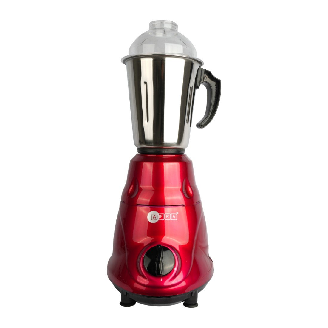 AFRA 3-in-1 Mixer Grinder 550W – Red Gloss Finish, 2900ml Capacity, AF-5500BLRD - Image 2