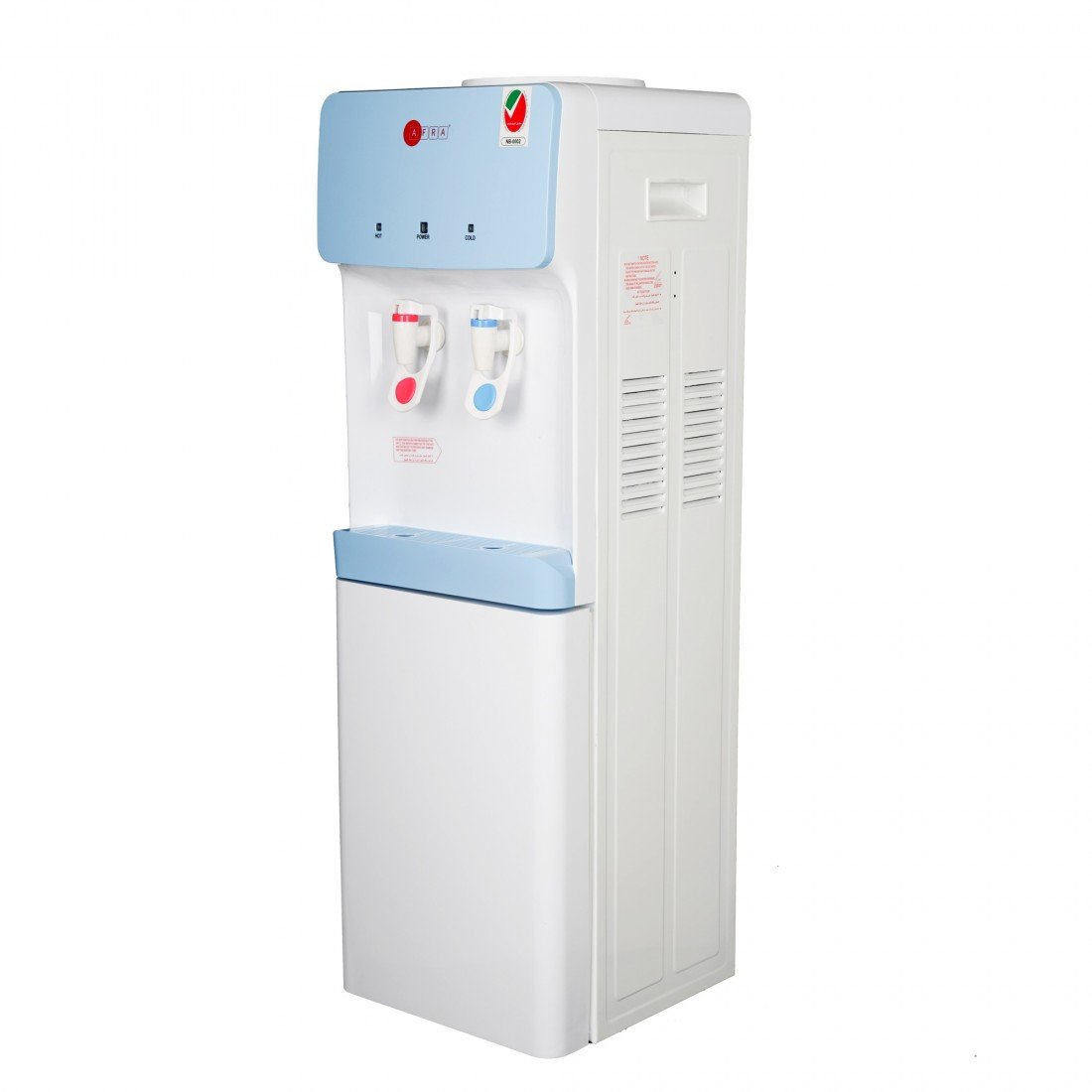 AFRA Water Dispenser Cabinet 5L – Blue & White, Top Load, Compressor Cooling, AF-95WDWT - Image 2