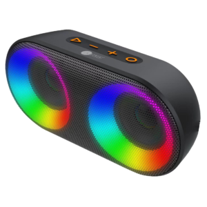 AFRA Bluetooth Speaker | 10W Ultra Bass | LED RGB Lighting | IPX4 Water Resistant | AF-0010BSBK