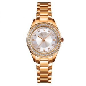 AFRA Celeste Ladies Watch | Gold Case | Silver Dial | Gold Bracelet | Classic Elegance | AF21202