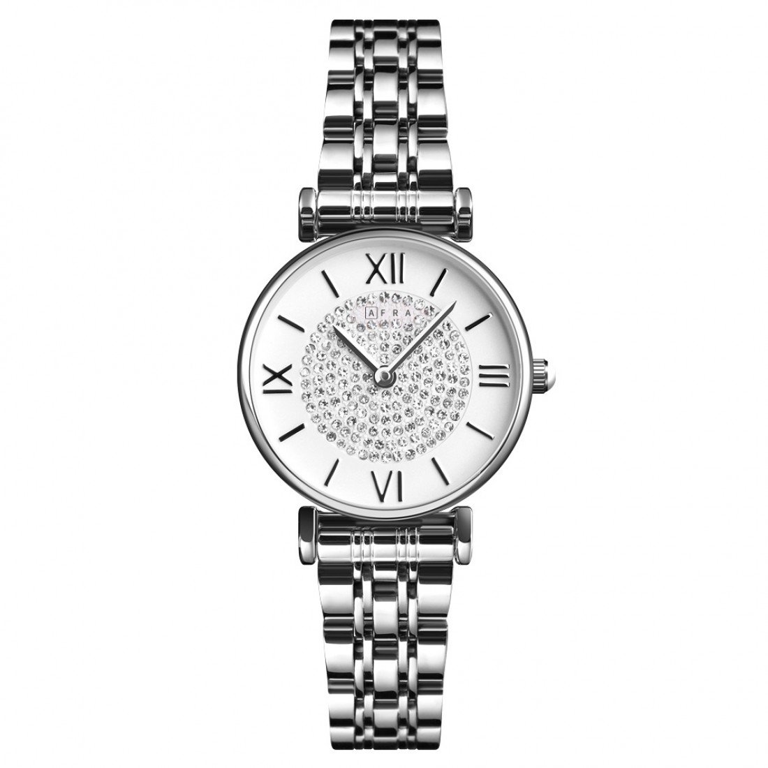 AFRA Esme Ladies Watch | Silver Case | White Dial | Silver Bracelet | Elegant Design | AF21401