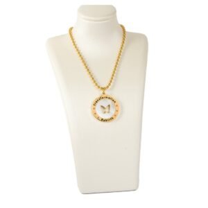 AFRA JEW Elegante gold necklace crafted from stainless steel with a timeless minimalist design.