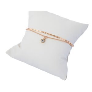 AFRA JEW Trinket Anklet | Rosegold Stainless Steel | Elegant Minimal Charm | AFJ24003A