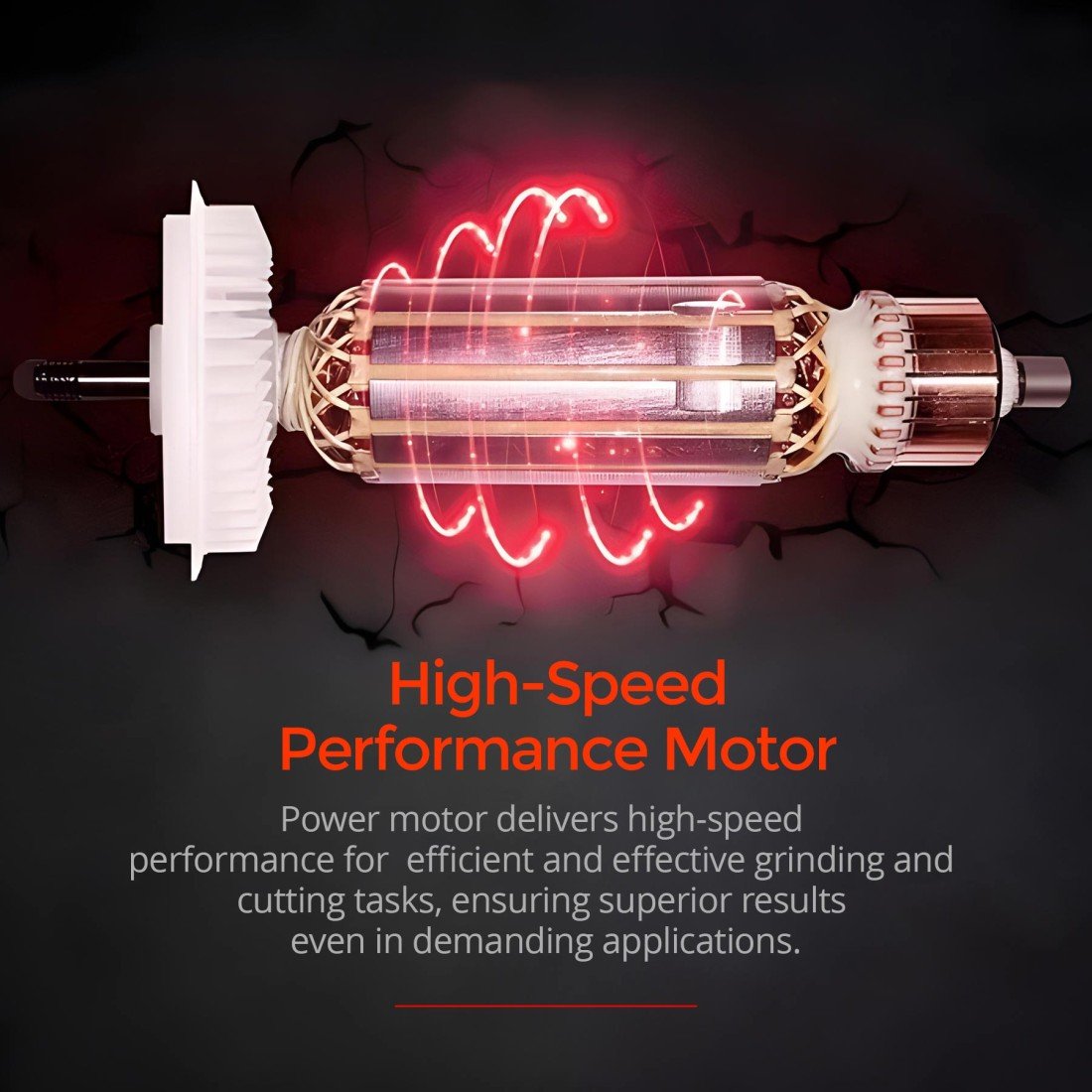 AFRA Angle Grinder - Model AFT-22-230AGRD | 2200W | 230mm Disc | 6600 RPM | Soft Start | Spindle Lock - Image 4