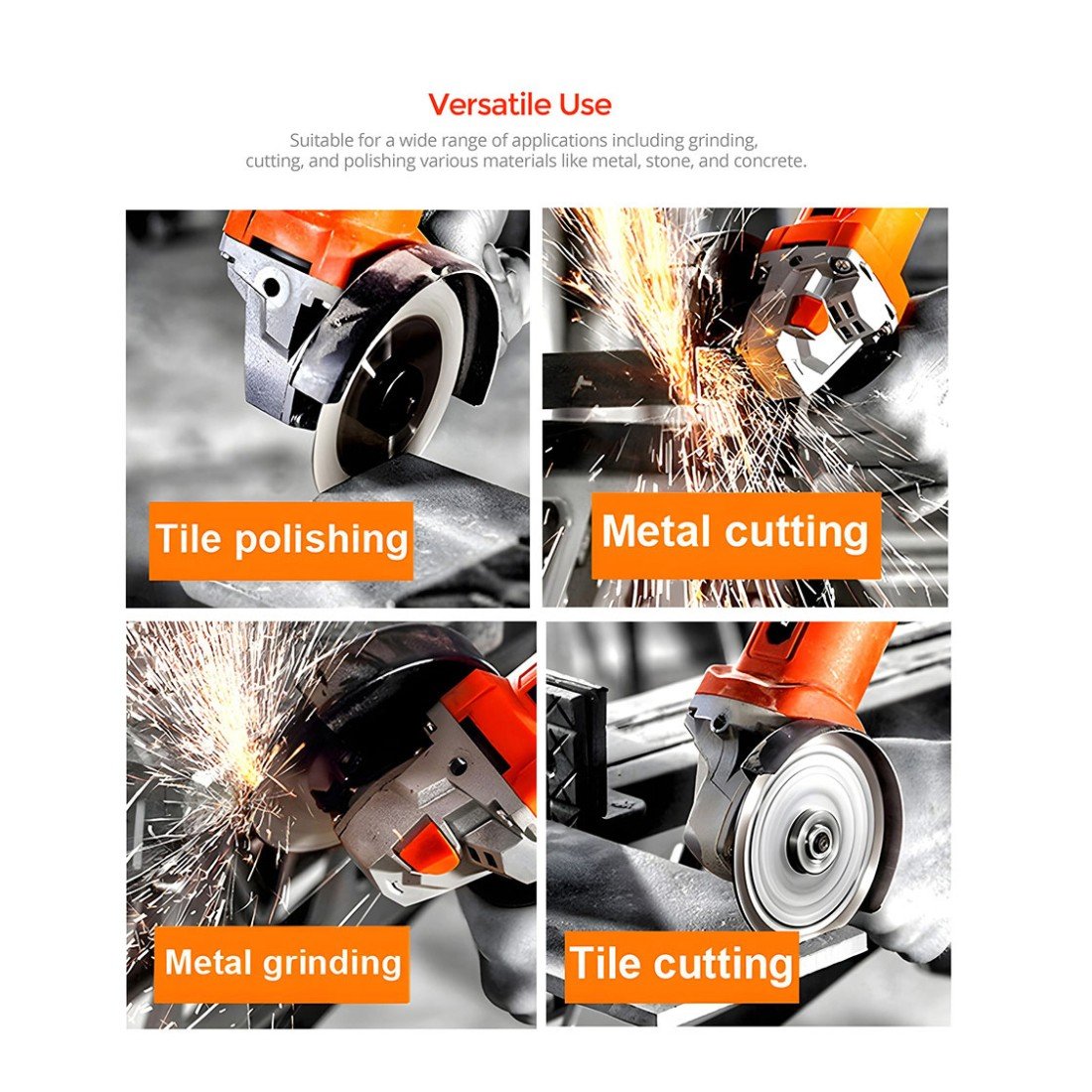 AFRA Angle Grinder - Model AFT-22-230AGRD | 2200W | 230mm Disc | 6600 RPM | Soft Start | Spindle Lock - Image 2