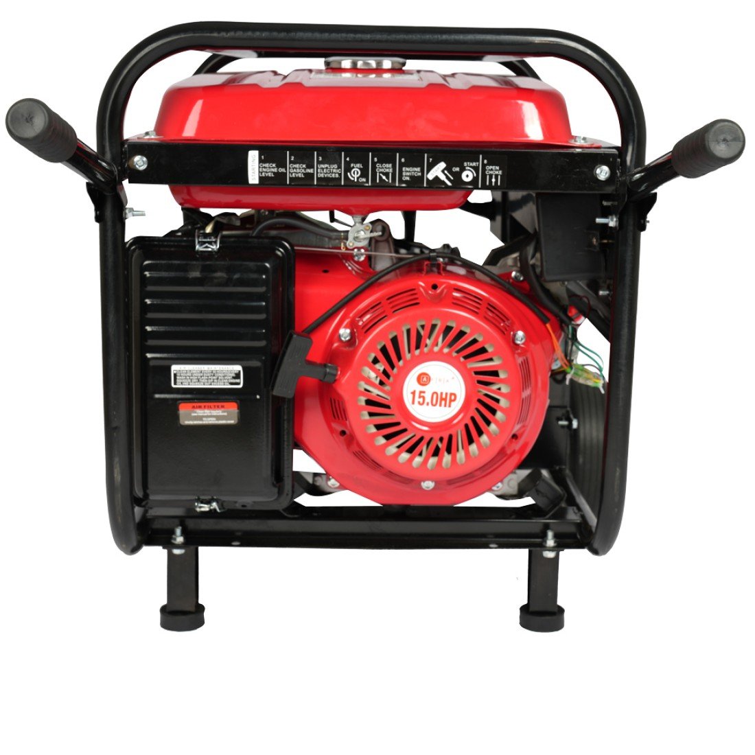 AFRA AFT-5500PGRD Gasoline Generator | 5.5KW Power, Recoil & Electric Start, Low Noise - Image 3