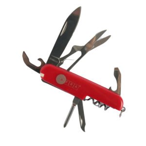 AFRA 7-in-1 Multifunction Knife - Model AF002MK | Stainless Steel | Compact & Portable | Red