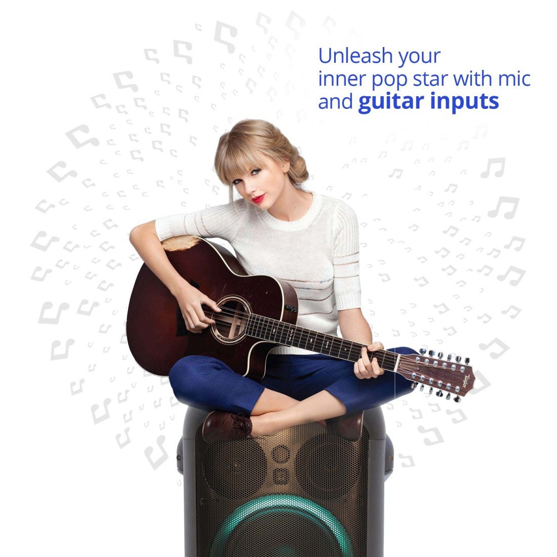 AFRA Party Speaker | 100W | Wheels & Side Handle | Remote Control | AF-100PSBK - Image 7