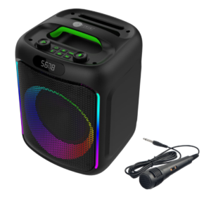 AFRA Bluetooth Speaker | 30W Ultra Bass | RGB Lighting | Rechargeable Battery | AF-0030BSBK
