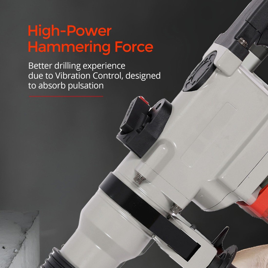 AFRA Rotary Hammer Drill - Model AFT-26-750RHRD | 750W | 26mm Capacity | 3200 BPM | Demolition & Drill - Image 6