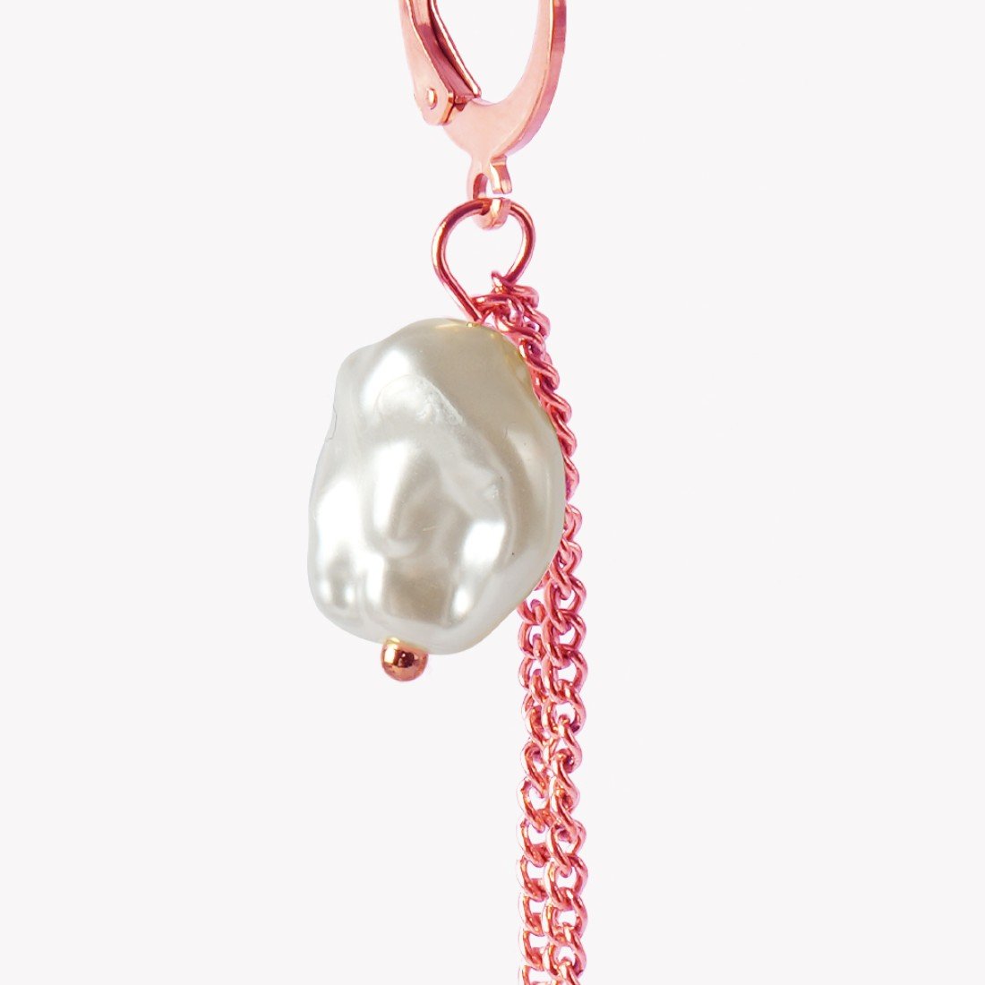 AFRA JEW Dangling Earrings | Rose Gold Stainless Steel | Elegant Drop Design | Lightweight Jewelry AFJ22002E - Image 3