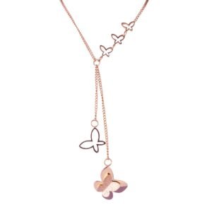 AFRA JEW Titania Necklace | Rose Gold Stainless Steel | Royal Statement Design | AFJ50001N