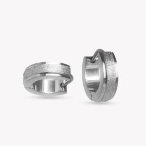 AFRA JEW Edwina Earrings | Silver Stainless Steel | Elegant Minimalist Design | AFJ23001E