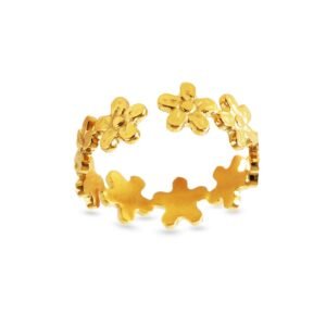 AFRA JEW Daisy Ring | Rose Gold Stainless Steel | Floral Design | Elegant Women’s Jewelry AFJ19004R