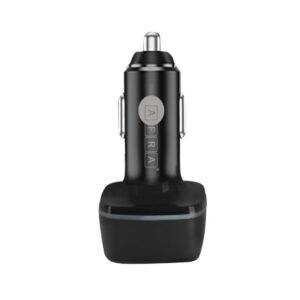 AFRA Compact Car Charger AF-0095USBC – 32W, 3A, 3 Ports (2x USB-A, 1x USB-C), Fast Charging