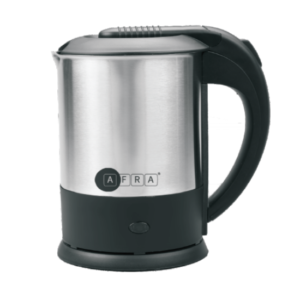 AFRA Portable Electric Kettle AF-1015KTSS – 1.0L, 1500W, Stainless Steel, Overheat Protection